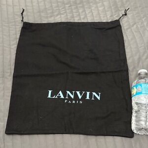 Lanvin Black dust Bag with Blue Logo
